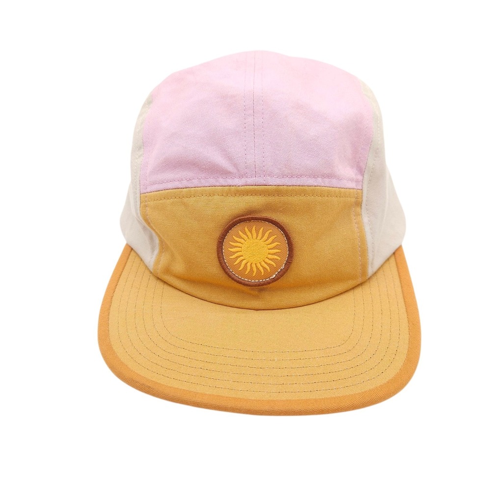 Patagonia Puffer Fish Gold Maclure Hat P6 Sun Patch Logo Strapback Ball Cap Rare - Picture 2 of 9
